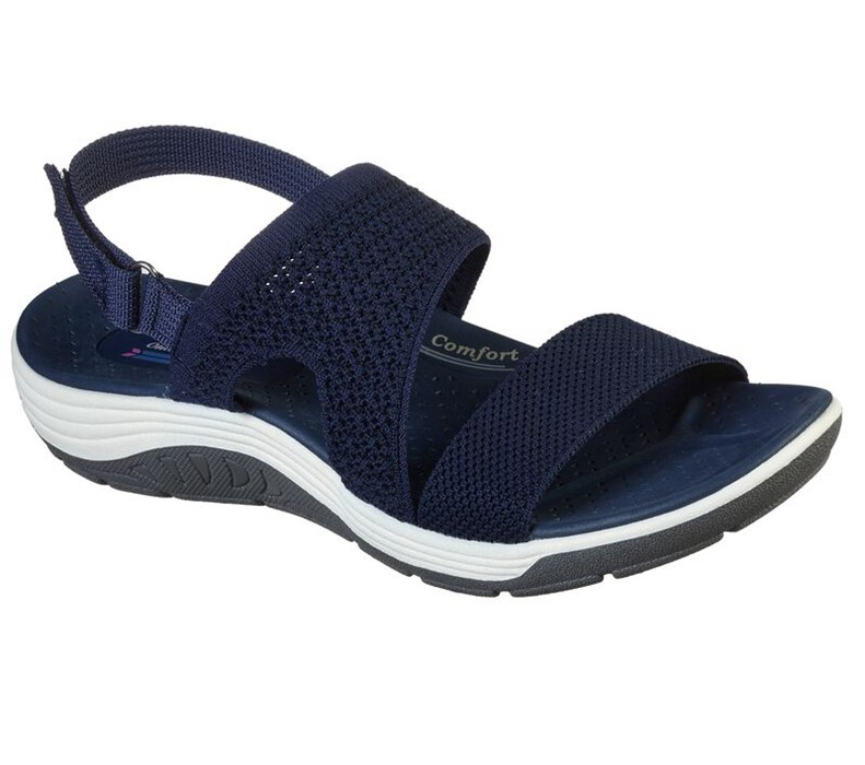 Skechers Reggae Cup - Home Skillet - Womens Sandals Navy [AU-BB2423]